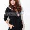 Comfortable Winter Long sleeve girls Thick Hoody Coat Back with hat made in China