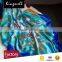 Custom Peacock Pattern Digital Print OEM Silk Crepe Scarf