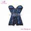Lover-beauty Slimming Waist Corset Women Blue Plus Size Undergarments