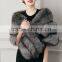 2016 new hot woman high-grade luxury winter warm wedding faux fox fur shawl lady cape coat