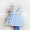 Newborn Fari Blue Stripe Baby Clothes Special Bowknot Girl Dresses Images of Baby Girl Summer Pinafore Dress