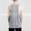 Slim fit plain grey loose tank tops men wholesale