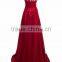 Hot Sale Top Quality Elegant Long Evening Dress Celebrity Western Party Dress O- Neck With Backless Lady Dress Fat Women