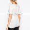 Elegant Semi-sheer Pleated Lace Detail Maternity Wear Wholesale Tank Top