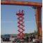 Steel  four wheels mobile scissor lift table