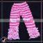 Fashion Girls pink with white stripes wholesale blank jogger pants