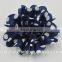 3" Polka Dots Silk Flowers Head Fabric Hair Flower Heads Decoration For Headbands