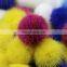 3-5cm size wholesale price mink fur pom pom mixed colors thick soft underfur