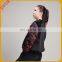 New design high quality fashion silk black floral embroidery velvet jacket