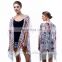 2017 new fashion chiffon clothes wholesale poncho top latest designer blouse