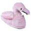 Pretty Pink Plush Stuffed Flamingo Shoes Custom Cute LED night light Soft Plush Flamingo Slippers