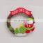 Rattan Cane Santa Claus Christmas Wreath Door Decoration Holiday Wreath Circle Rattan Cane Hanging Decoration