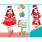 Long Sleeve Kid Santa Claus Suit and Dress for Christmas day, kids christmas party dresses