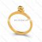 Latest design stainless stee gold plated thin signet ladies rings women's rare