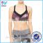 Factory OEM dry fit breathable gray Women active wear Sport Bra Sports Wear Wholesale Custom Design Mesh Layered Sports Bra