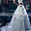 satin wedding gown, white Fit and flare wedding gown for women