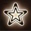 star Modern LED Chandelier Lights Lamp 24w-72w dinning room/bedroom Acrylic+Metal Dimmable Pandent Hanging Chandelier