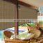 4' Wide x 6' Long Interior-Exterior Polyethylene Solar Roll Up Sun Shade Keeps Area Cooler