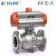 Q611F series 3 pieces air actuator thread connection pneumatic ball valve