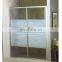 Strong Bathroom tempered glass stainless steel frame shower room