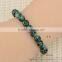hot sale green malaysian jade round beaded elastic bracelet