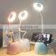 2020 Amazon 3 modes dimmable usb charging wireless LED desk lamps for kids study reading