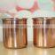 Stainless Steel Soy Candle Jar With Copper Plating