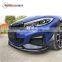 3 series g20 pro body kit fit for 2020-2021y plastic + dry carbon material front spoiler and front fender duct and diffuser