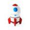 Cheap Large Custom Rocket Shaped Porcelain Ceramic Saving Money Box Coin Piggy Bank for Boy Kid Children