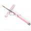 Professional Custom Logo Pink 100% konlinsky Sable Nail Art Acrylic 3D Painting Pen Drawing Brush