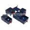 eco friendly luxury christmas printed paper craft gift drawer box blue paper jewelry boxes