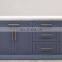 CBMMART Solid Wood Modular Kitchen Blue White Shaker Wooden Kitchen Cabinets Designs