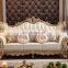 French Style Classic Sofas Wooden Royal Victorian Furniture Living Room Sofa Set Furniture
