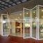 Custom folding aluminum frame glass stack Insulated double glass doors  made in CHINA