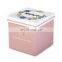 Square gift box custom logo beautiful pattern cardboard packaging box with lid