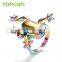 Topearl Jewelry Personalized Design Ring Stainless Steel Ring Rainbow Color Frog Ring MER437