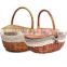 High Quality Rattan Wicker Picnic Basket/Rattan Handmade Fruit Snack Vegetable Wicker Picnic Container Storage Basket