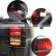 Stainless Steel LED Tail Rear Light Grill Covers Accessories for Jeep Wrangler JK