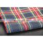 100%polyester Woven Flannel Check Twill Shirt Fabric And Lining For Garments