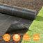 Strawberry Fram Ground Control Breathable Permeable Black Woven Ground Cover Protection Weed Mat