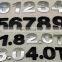Customized Plastic ABS Chrome 3D Car Letter Emblem Rear Sticker
