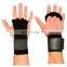 Gym Exercise Adjustable Weight Lifting Workout Gloves 3 Hole Leather Hand Grips for Men and Women