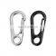 Wholesale Stainless Steel 304/316 Carabiner Quick Released Eye Split Keychain Snap Clip Hook 35MM Dog Leashes Bag Carabiner