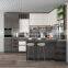Foshan factory prefab gray kitchencabinet set furniture design custom made modern wood kitchen cabinets