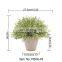Amazon Hot Sold Artificial Plant Flower Pot Decorative Pots Wholesale Outdoor Artificial Potted Bonsai Plastic Plants