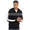Custom plain Two tone stripe best quality wholesale 100% cotton zip up hoodie sweatshirts for men Hoodies