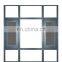 3 panel black aluminum casement thermal break window whit aluminum swing windows