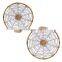 Hot Sale Round Woven Whit Wash Water Hyacinth Straw Wall Decor Baskets set 2 Wholesale Vietnam Manufacturer