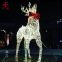 2023 New products outdoor large life size led 3d lighted animal decoration Christmas reindeer motif lights manufacturer