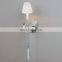 indoor home hotel luxury living room decoration contemporary led crystal wall lamp